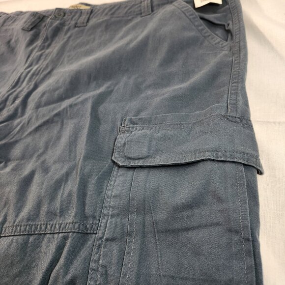 Wrangler Authentics Mens Blue Stretch Cargo Shorts (Actual Sz 51) NWT FREE Ship - Picture 7 of 15